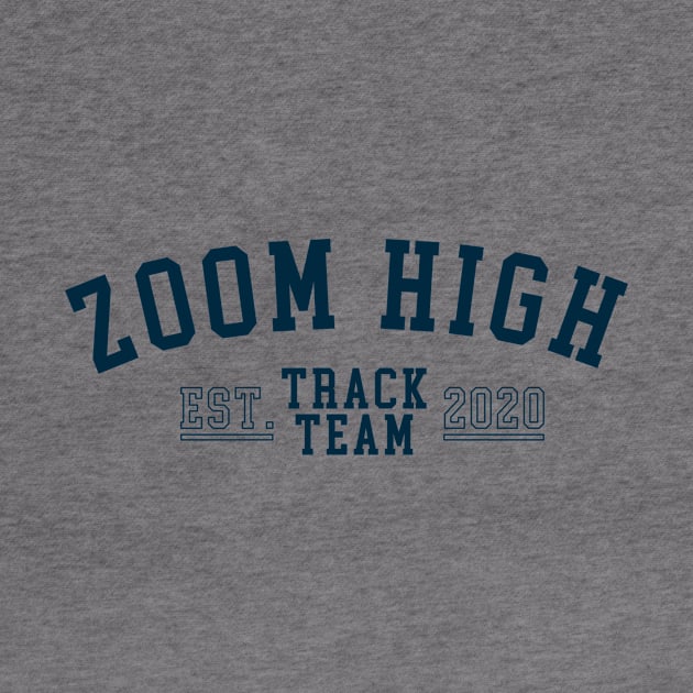 Zoom High Track Team Gym Shirt (Navy) by stickerfule